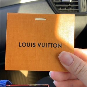 Louis Vuitton gift card with envelope